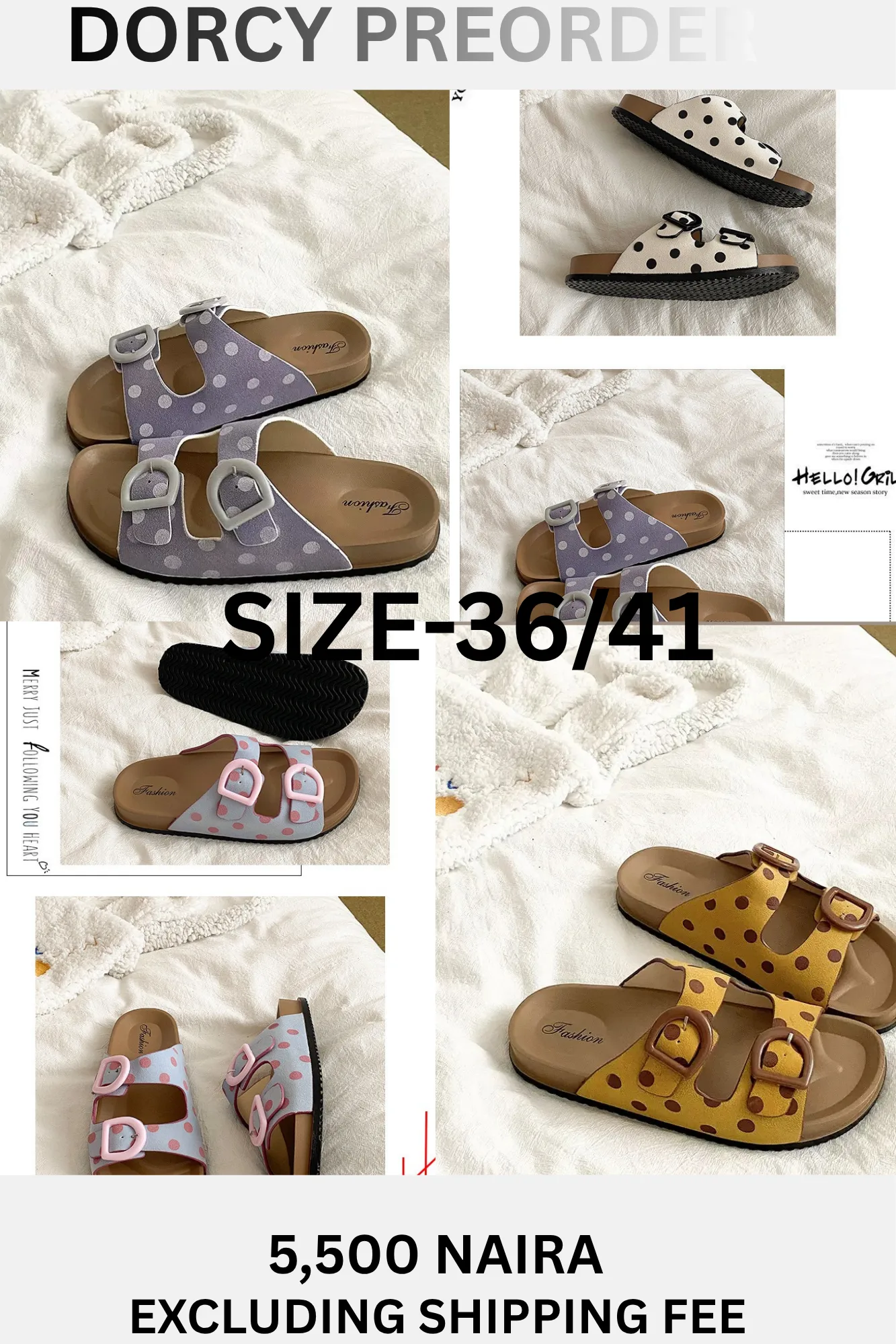Polka dot slide
