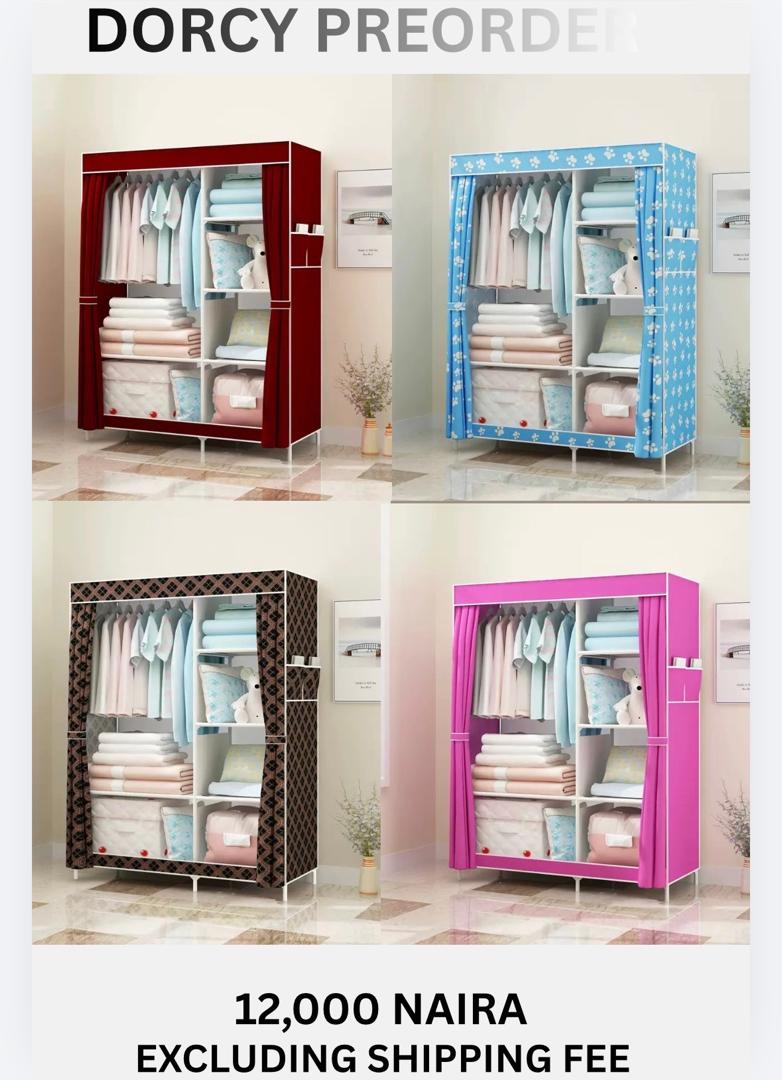 Patterned Fabric Wardrobe
