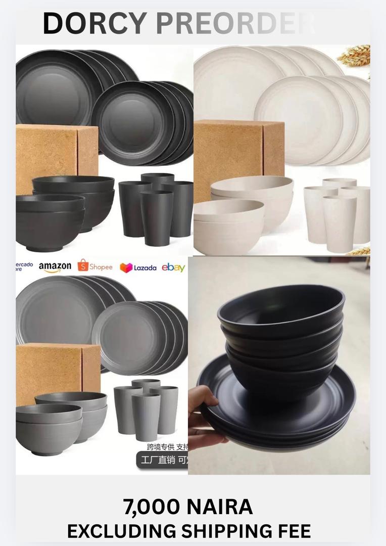 Thick Plastic Plate Set